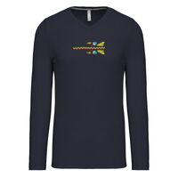 T-shirt col V manches longues de marque Kariban Vignette