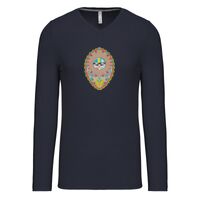 T-shirt col V manches longues de marque Kariban Vignette