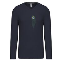 T-shirt col V manches longues de marque Kariban Vignette