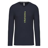 T-shirt col V manches longues de marque Kariban Vignette