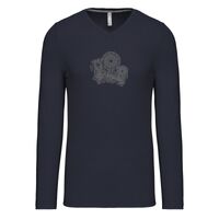 T-shirt col V manches longues de marque Kariban Vignette