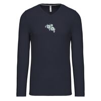 T-shirt col V manches longues de marque Kariban Vignette