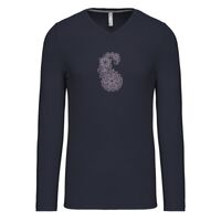T-shirt col V manches longues de marque Kariban Vignette