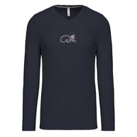 T-shirt col V manches longues de marque Kariban Vignette
