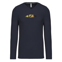 T-shirt col V manches longues de marque Kariban Vignette