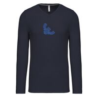 T-shirt col V manches longues de marque Kariban Vignette