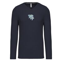 T-shirt col V manches longues de marque Kariban Vignette