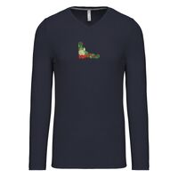 T-shirt col V manches longues de marque Kariban Vignette