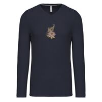 T-shirt col V manches longues de marque Kariban Vignette