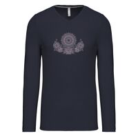 T-shirt col V manches longues de marque Kariban Vignette