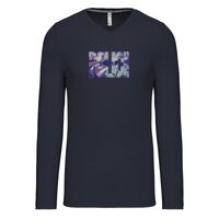 T-shirt col V manches longues de marque Kariban Vignette