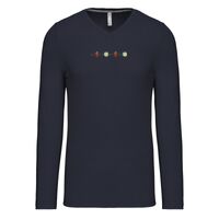 T-shirt col V manches longues de marque Kariban Vignette