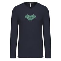 T-shirt col V manches longues de marque Kariban Vignette