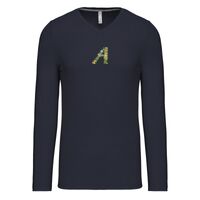 T-shirt col V manches longues de marque Kariban Vignette