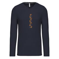 T-shirt col V manches longues de marque Kariban Vignette