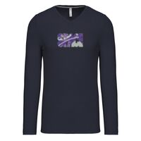 T-shirt col V manches longues de marque Kariban Vignette