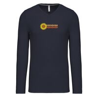 T-shirt col V manches longues de marque Kariban Vignette