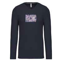 T-shirt col V manches longues de marque Kariban Vignette