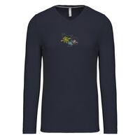 T-shirt col V manches longues de marque Kariban Vignette