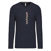 T-shirt col V manches longues de marque Kariban Vignette