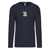 T-shirt col V manches longues de marque Kariban Vignette
