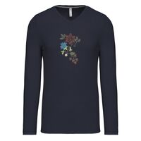 T-shirt col V manches longues de marque Kariban Vignette