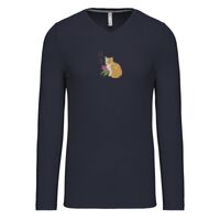 T-shirt col V manches longues de marque Kariban Vignette