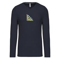 T-shirt col V manches longues de marque Kariban Vignette