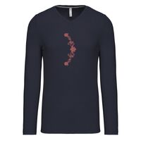 T-shirt col V manches longues de marque Kariban Vignette
