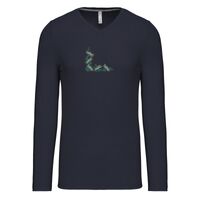 T-shirt col V manches longues de marque Kariban Vignette