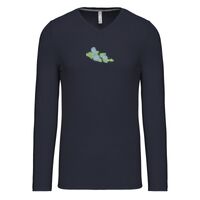 T-shirt col V manches longues de marque Kariban Vignette