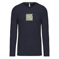 T-shirt col V manches longues de marque Kariban Vignette