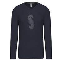T-shirt col V manches longues de marque Kariban Vignette