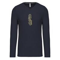 T-shirt col V manches longues de marque Kariban Vignette