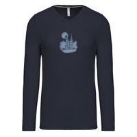 T-shirt col V manches longues de marque Kariban Vignette