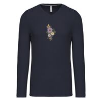 T-shirt col V manches longues de marque Kariban Vignette