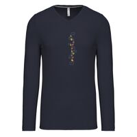 T-shirt col V manches longues de marque Kariban Vignette