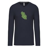 T-shirt col V manches longues de marque Kariban Vignette