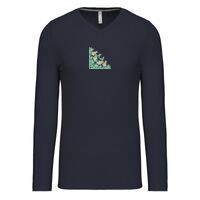 T-shirt col V manches longues de marque Kariban Vignette
