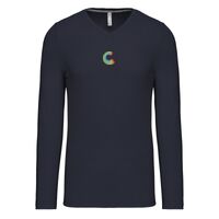 T-shirt col V manches longues de marque Kariban Vignette