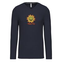 T-shirt col V manches longues de marque Kariban Vignette