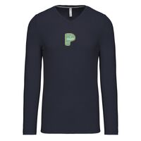 T-shirt col V manches longues de marque Kariban Vignette
