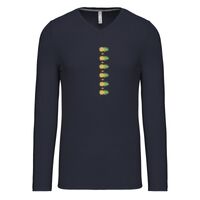 T-shirt col V manches longues de marque Kariban Vignette