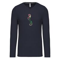 T-shirt col V manches longues de marque Kariban Vignette