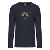 T-shirt col V manches longues de marque Kariban Vignette