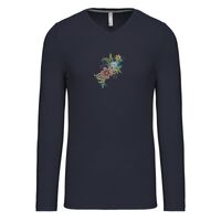 T-shirt col V manches longues de marque Kariban Vignette