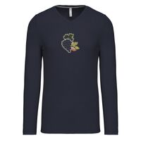 T-shirt col V manches longues de marque Kariban Vignette