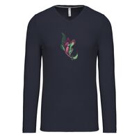 T-shirt col V manches longues de marque Kariban Vignette