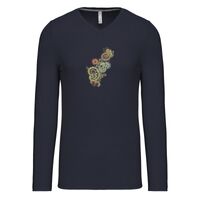T-shirt col V manches longues de marque Kariban Vignette