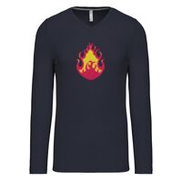 T-shirt col V manches longues de marque Kariban Vignette